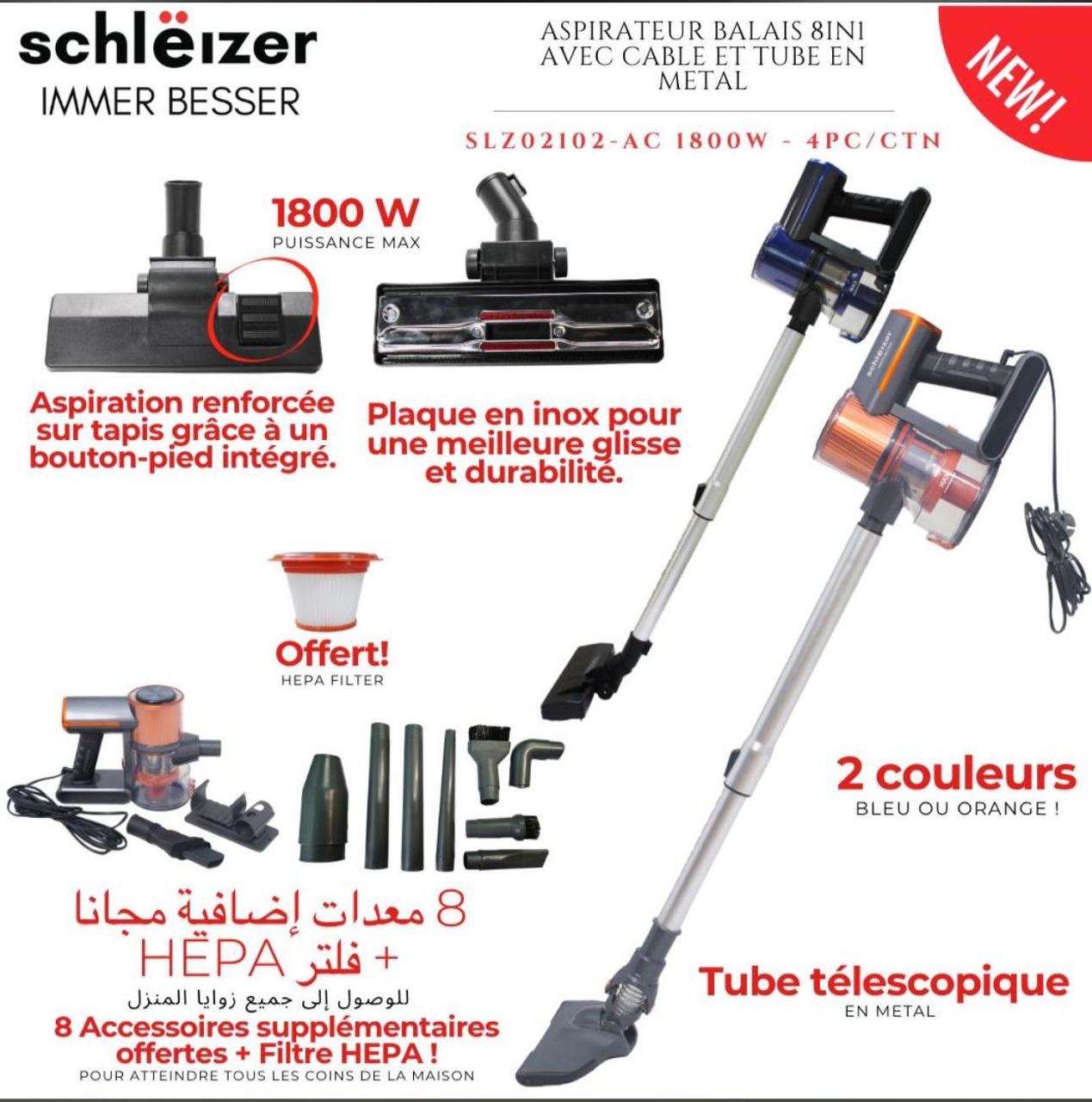 Aspirateur Schleizer 1800W (توصيل فآآآبور)